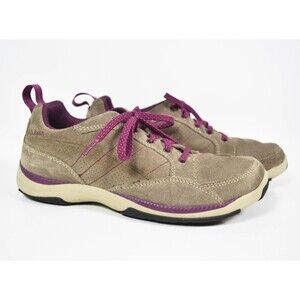 L.L. Bean Sport Brown & Burgundy Suede Lace Up Sneakers Item ID #501754 Size 7 M